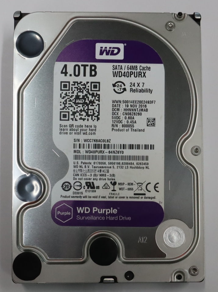 Western Digital 3.5インチ ハードディスク WD Purple Serial ATA600/64MB Cache WD40