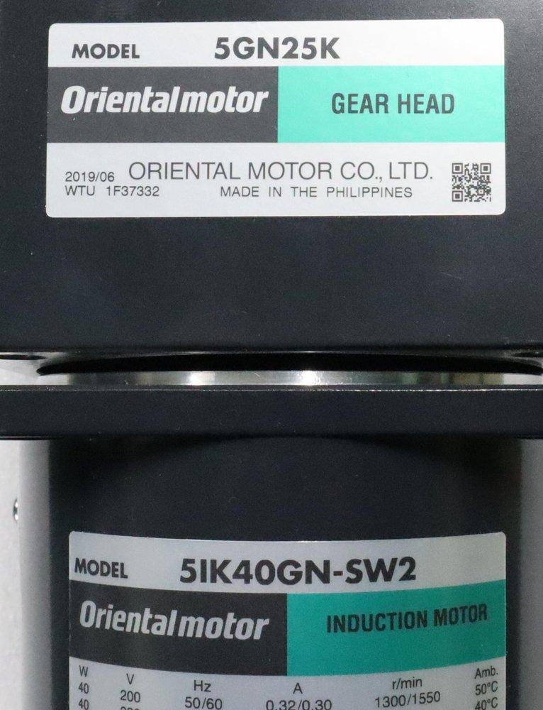 オリエンタルモーター ギヤモーター 5GN25K+5IK40GN-SW2 