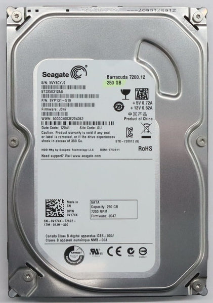 SEAGATE 3.5インチハードディスク Serial ATA600 ST3250312AS（容量250GB）#2