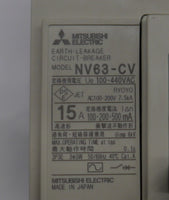 三菱電機 漏電ブレーカー NV63-CV 3P 15A 100・200・500mA
