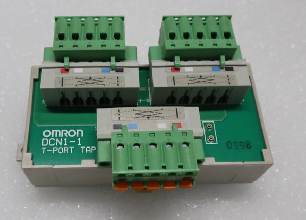 オムロン 1分岐タップ ねじ付きクランプ式平行型コネクタ DCN1-1NC