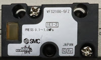 SMC ソレノイドバルブ（マニーホールド付） VFS2100-5FZ（2個）+VV5FS2-01T-021-02