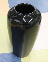 壺 円形 黒色 花瓶 傘立て 直径約178ｍｍ×高さ355ｍｍ 口径105ｍｍ