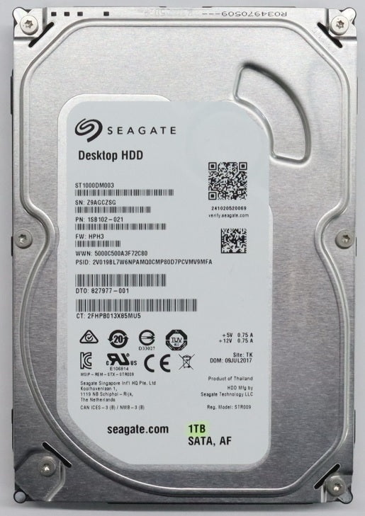 Seagate ST1000DX001（3.5インチ HDD 1TB） Dysk twardy Seagate ST1000DX001 1TB SATA III 3,5